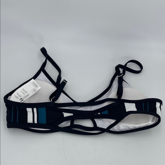 Women's Cupshe Striped Cutout Top & Bottom Bikini Set - Picture 3 of 7